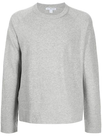 James Perse crew neck fleece sweatshirt - men - Cotton - 00 - Grey