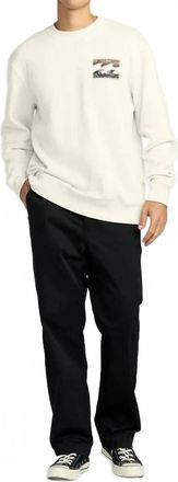 Billabong Short Sands Long Sleeve Sweatshirt In Off White