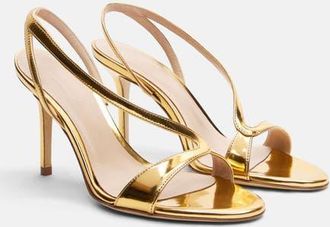 Scarosso Paula Sandals in Gold - Metal at Nordstrom, Size 38.5