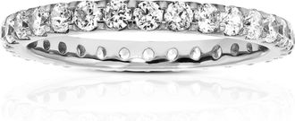 Vir Jewels 1.25 cttw Lab Grown Diamond Eternity Ring Wedding Band in 14K White Gold For Women