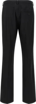 Balenciaga Mens Black Wool Dress Pants
