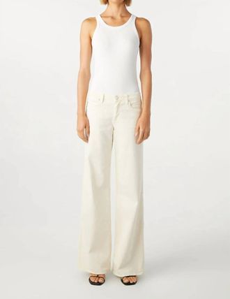 Amo Sabine Wide-Leg Jeans In Bone