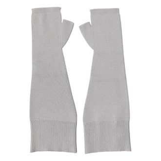 Dolce & Gabbana Gloves, female, Gray, Size: ONE SIZE Fingerless Gloves