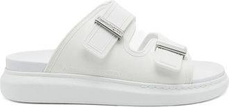 Alexander McQueen Slippers met dubbele gesp - Wit