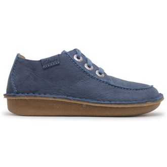 Clarks Funny Dream Nubuck Womens Comfort Shoes - Blue - Size:UK 5.5