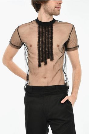 Dsquared2 Sheer Top with Tulle size S