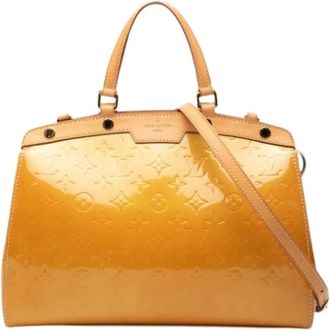 Louis Vuitton Pre-owned Handbags, female, Yellow, Size: ONE SIZE Pre-owned Brea MM