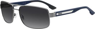 BOSS 1906/S R80/9O Mens Sunglasses Silver Size 62