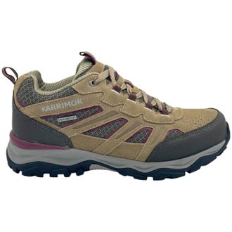 Karrimor Womens Mount Low Ladies Walking Shoes Waterproof Lace Up Hiking Brown 8 (41)