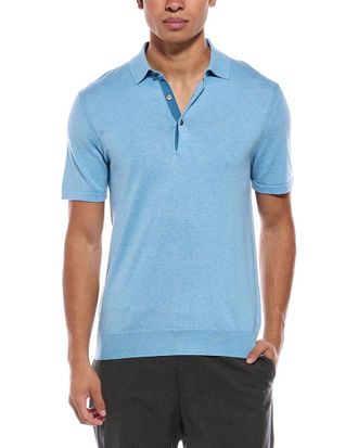 N.Peal N.Peal Polzeath Cashmere-Blend Polo Shirt