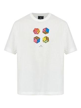 Paul Smith printed T-shirt - men - Organic Cotton - L - White