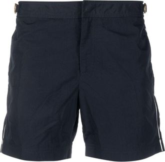 Orlebar Brown Bulldog stripe trim shorts - men - Fabric - 28 - Blue