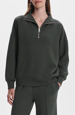 Varley Hawley Half-Zip Sweatshirt in Olive Marl at Nordstrom, Size X-Large