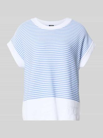 Joop T-Shirt aus reiner Baumwolle in Strick-Optik Modell Kipe in Bleu, Gr&ouml;&szlig;e 34