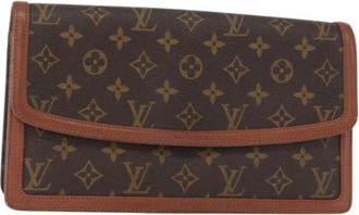 Louis Vuitton Pre-owned Clutches, female, Brown, Size: ONE SIZE Pre-owned Vintage Canvas Clutch