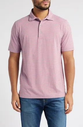 Scott Barber Prep Stripe Polo in Berry at Nordstrom Rack, Size Xx-Large