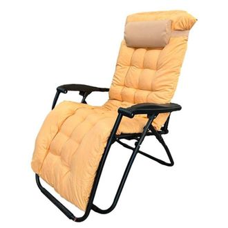 Trade Shop Trade Shop - Sdraio Con Cuscino Imbottito Crema In Textilene Poltrona Relax Terrazzo Giardino 483001