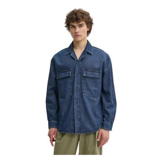 Iro Denim Shirt met Dubbele Zakken - Heren - Spijkeroverhemden - Blauw - S - Denim - Overhemden