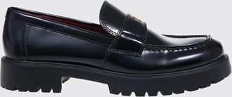 Tory Burch Mocassini penny in pelle spazzolata con logo Double T