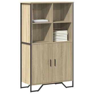 Berkfield Home Highboard Sonoma Oak 79.5x35.5x137.5 cm Engineered wood in Brown