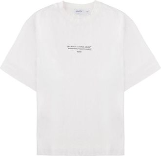 Off-white White Crew Neckline Relaxed T-Shirt