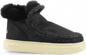 Mou Enkellaars - Dames - Winterlaarzen - Zwart - 37 EU - Leer - Schoenen