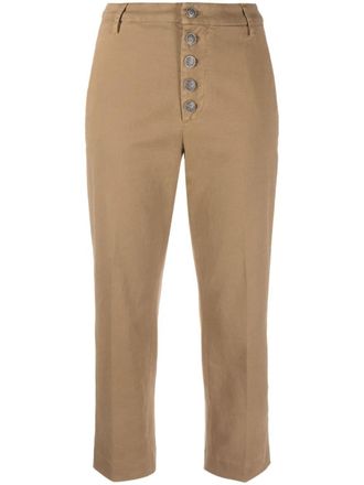 Dondup Pantaloni crop dritti - Marrone