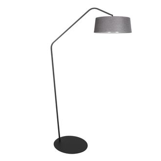 Anne Lighting L&aacute;mpara De Pie - Zigzag - Gris Negro - Metal - - Anne Lighting