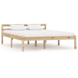 vidaXL Estructura De Cama Sin Colch&oacute;n Madera Maciza De Pino 120x200 Cm Vidaxl