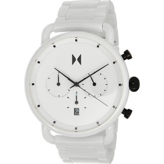 MVMT Watches Blacktop II Ceramic Bracelet Watch, 47mm in Gloss White at Nordstrom Rack