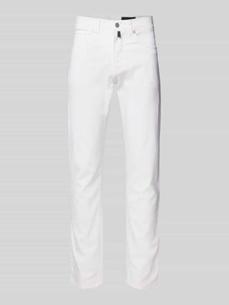 Pierre Cardin Tapered Fit Hose mit Eingrifftaschen Modell Lyon in Weiss, Gr&ouml;&szlig;e 31/32