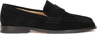 Kazar Suede zwarte loafers - Dames - Loafers - Zwart - 38 EU - Leer - Schoenen