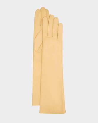 Agnelle Long Leather Gloves