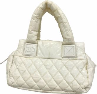 Chanel White Nylon Tote Bag (Pre-Owned)