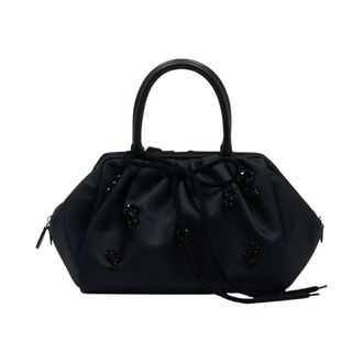 Simone Rocha Gathered Top Handle Bag - female - Simone Rocha - Handbags - Black - ONE SIZE - Bags