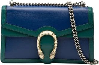 Gucci Pre-owned Cross Body Bags, female, Blue, Size: ONE SIZE Pre-owned The Dionysus Crossbody Bag