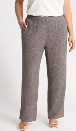 Eileen Fisher Straight Leg Pants in Twine at Nordstrom, Size 1X