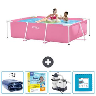 Intex Piscina Con Estructura Rectangular - 220x150x60 Cm - 7-piezas Scb67