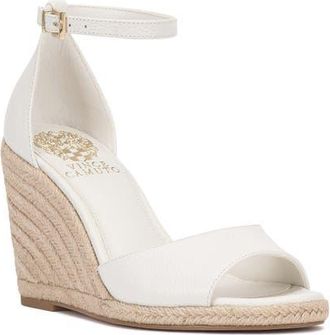 Vince Camuto Felyn Espadrille Wedge Sandal in Bianco at Nordstrom, Size 7.5