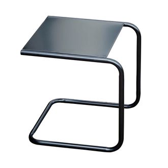 Fiam Club Beistelltisch, Aluminium schwarz / schwarz