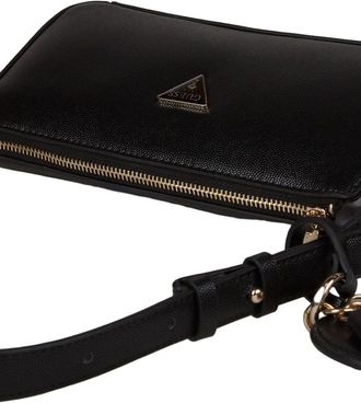 Guess Womens Shoulder Bag Black Polyurethane Shoulder-bags