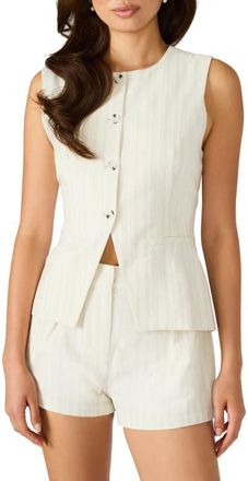 Steve Madden Wesley Cutaway Vest in Natural at Nordstrom, Size X-Small