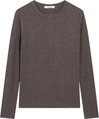 Max Mara Truien & Vesten, Dames, Bruin, S, Body Top