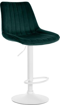 Clp Taburete De Bar Toni En Terciopelo Verde Blanco