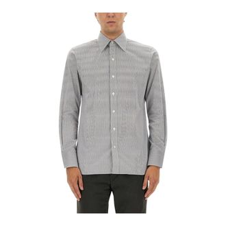 Tom Ford Heren, Overhemden, Wit, Maat: M Katoen