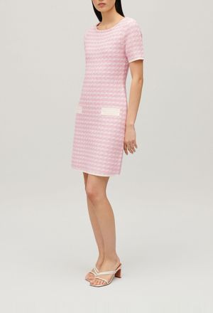 Claudie Pierlot Robe en maille bicolore