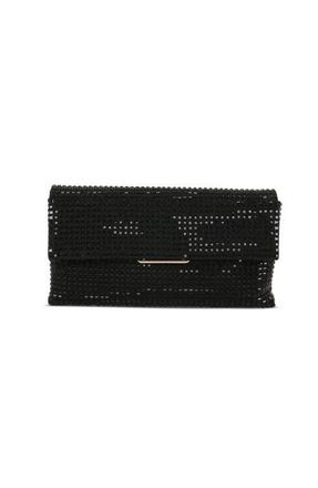 Badgley Mischka Jayden Crystal Envelope in Black at Nordstrom, Size Small