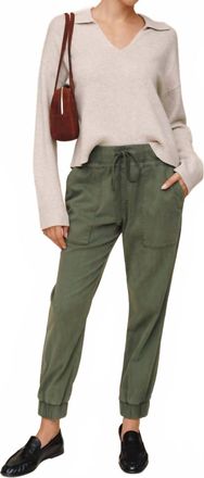 Bella Dahl Pocket Jogger Pants In Fern