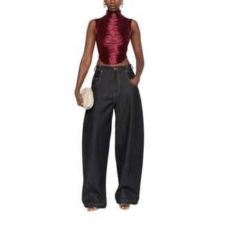 Cult Gaia Taraji Top - - Tops - Donna - Rosso - S