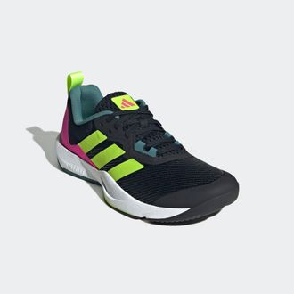 adidas Trainingsschuh ADIDAS PERFORMANCE RAPIDMOVE 2, Herren, Gr. 44,5, schwarz (core schwarz, lucid lemon, shock pink), Textil, Schuhe Trainingsschuh